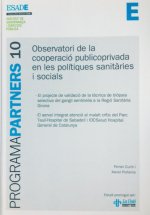 llibret, Observatori de la cooperació publicoprivada en les polítiques sanitàries i socials, portada