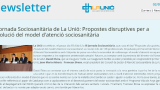 Disponible la newsletter de la III Jornada Sociosanitària: Propostes disruptives per a l'evolució del model d'atenció sociosanitària