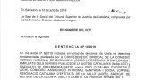 Sentència sobre l'Acord de 15 de febrer amb Sindicat Metges de Catalunya