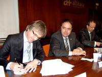 Fundació Althaia signatura contracte ampliació Sant Joan de Déu