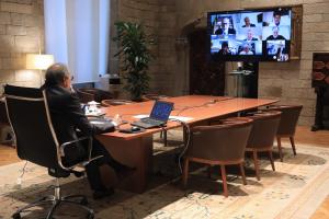 El president de la Generalitat es reuneix amb La Unió per conèixer de prop la realitat de  l’impacte de la Covid-19 2