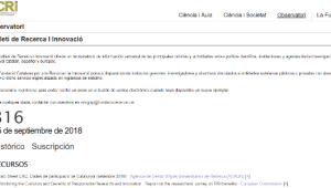 Butlletí Recerca i Innovació