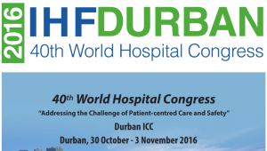 La Unió organitzarà una sessió en el marc del 40th World Hospital Congress