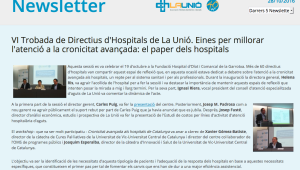 Newsletter de la 'VI Trobada de Directius d'Hospitals de La Unió'