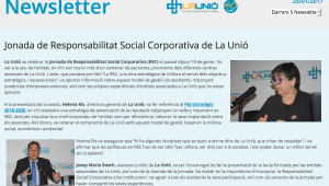 Ja disponible la Newsletter de l'última Jornada de RSC de La Unió