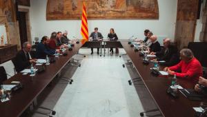 Reunió del president Illa amb les patronals de l’atenció a la gent gran
