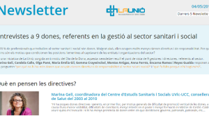 La Unió entrevista a 9 dones referents en la gestió sanitària i social