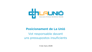 Vot responsable davant uns pressupostos insuficients