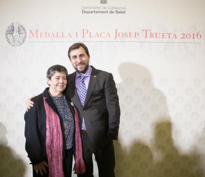 Helena Ris i Toni Comín, medalla Josep Trueta