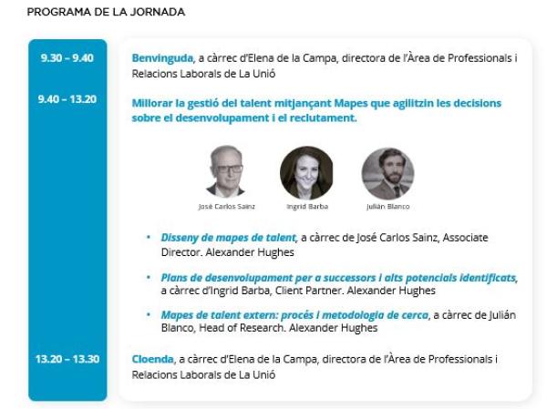 programa jornada Foment 1 d\'octubre