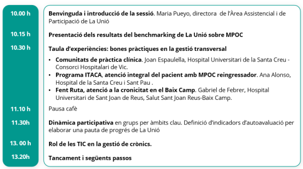 Programa actualitzat 05/11 MPOC Programa actualitzat 05/11 MPOC