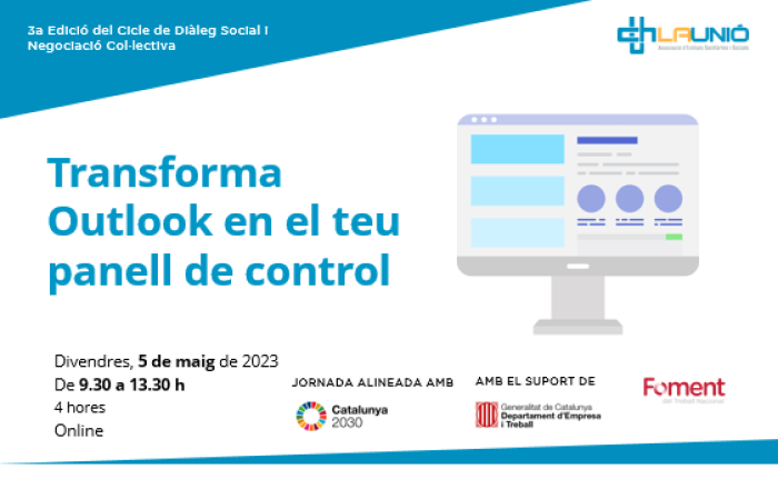 Banner Transforma Outlook en el teu panell de control