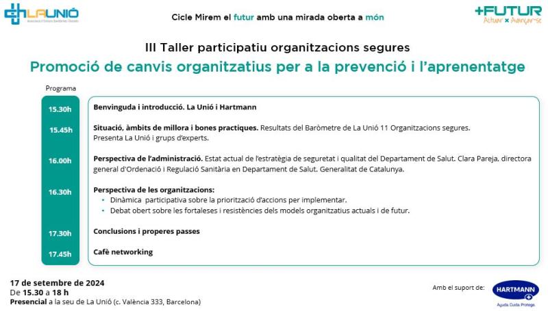 Programa Baròmetre 11 Organitzacions segures