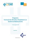 Programa Formació de Directius hospitalaris en gestió de medicaments