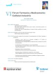 Actualització Programa VI Fòrum Farmàcia i Medicament: CatSalut-Indústria