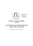 SM L'extensió dels programes TPI arreu de Catalunya. CPS -TPI PDSMiAd