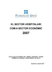 El sector hospitalari com a sector econòmic, 2007
