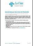 característiques textos newsletter