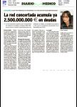 Diario Médico endeutament xarxa concertada