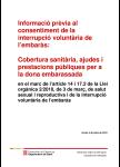 Informació prèvia al consentiment de la IVE