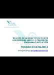 Millora qualitat vida a través programa activitats