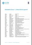 Grup 1 - III Jornada Associativa