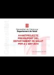 Avantptojecte de pressupost del Departament de Salut per a 2014