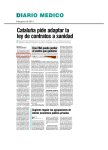Diario Médico - Catalunya demana adaptar la llei de contractes a sanitat