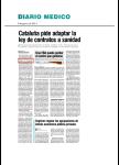 Diario Médico - Catalunya demana adaptar la llei de contractes a sanitat