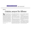 Article opinió La Vanguardia - Gràcies, senyor De Alfonso