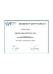 Certificat Full Member 2017